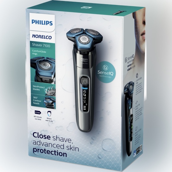 Philips Norelco Shaver 7100, Rechargeable Wet & Dry Electric Shaver w/ SenseIQ - Picture 1 of 4